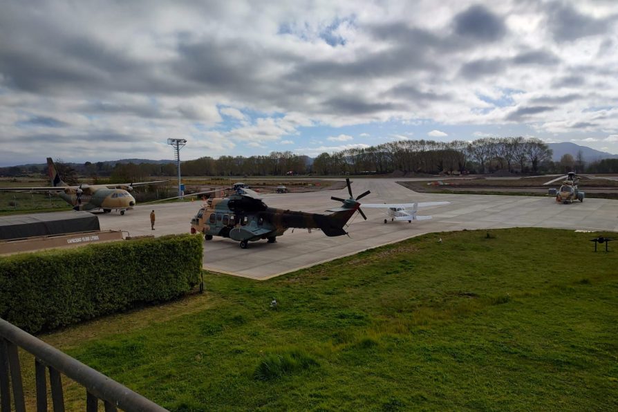 Se inició construcción de punto de posada para helicópteros dispuesto en el Complejo de la Policía de Investigaciones de Chile en Valdivia