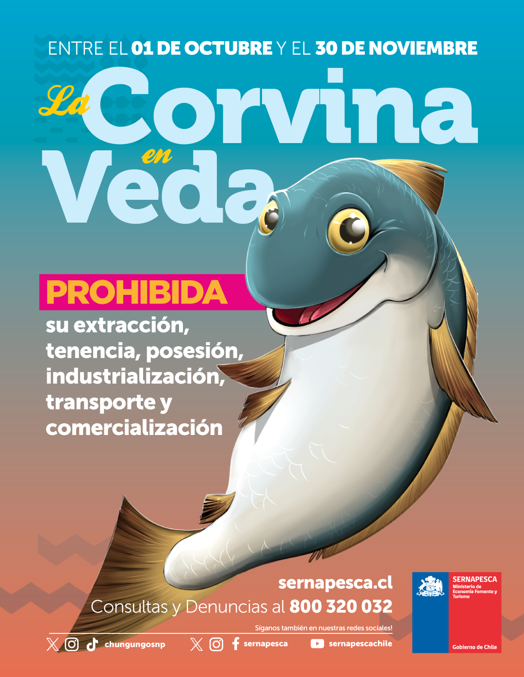 Comenzó la veda extractiva de la corvina