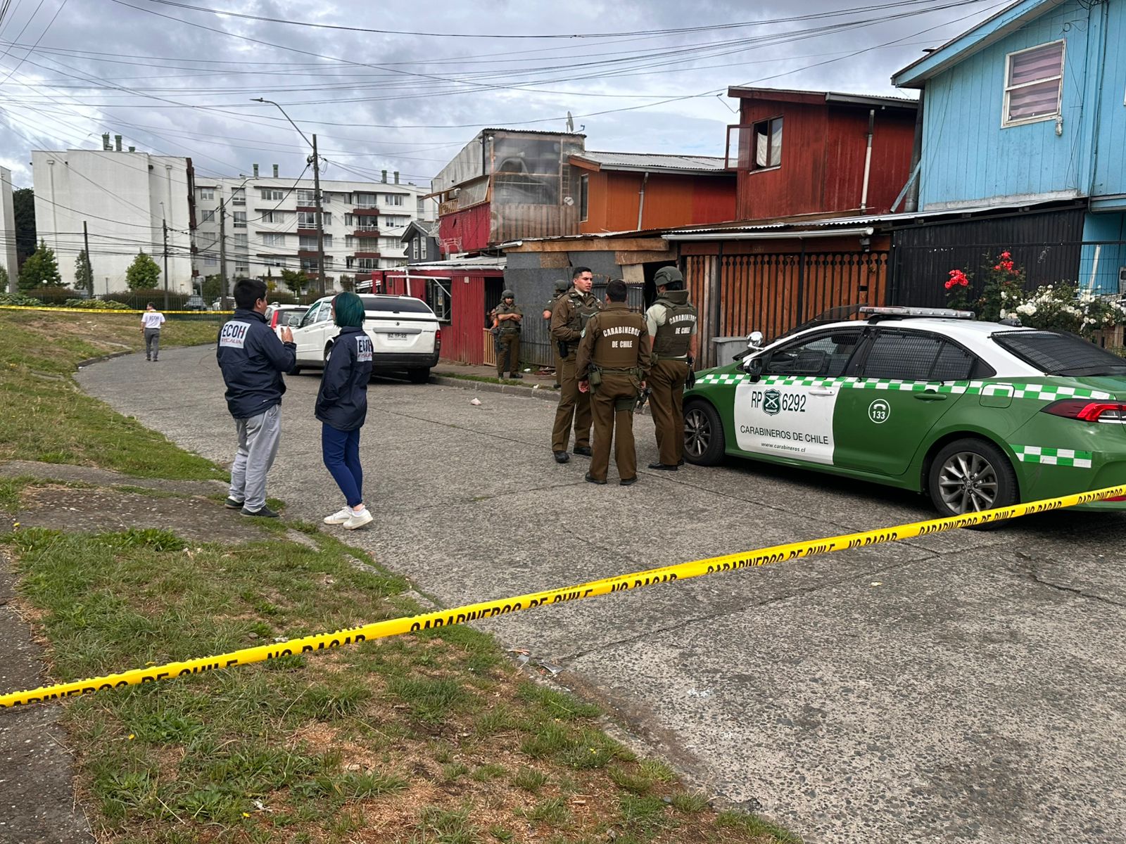 En prisión preventiva quedó imputado por homicidio frustrado cometido con un machete en Valdivia