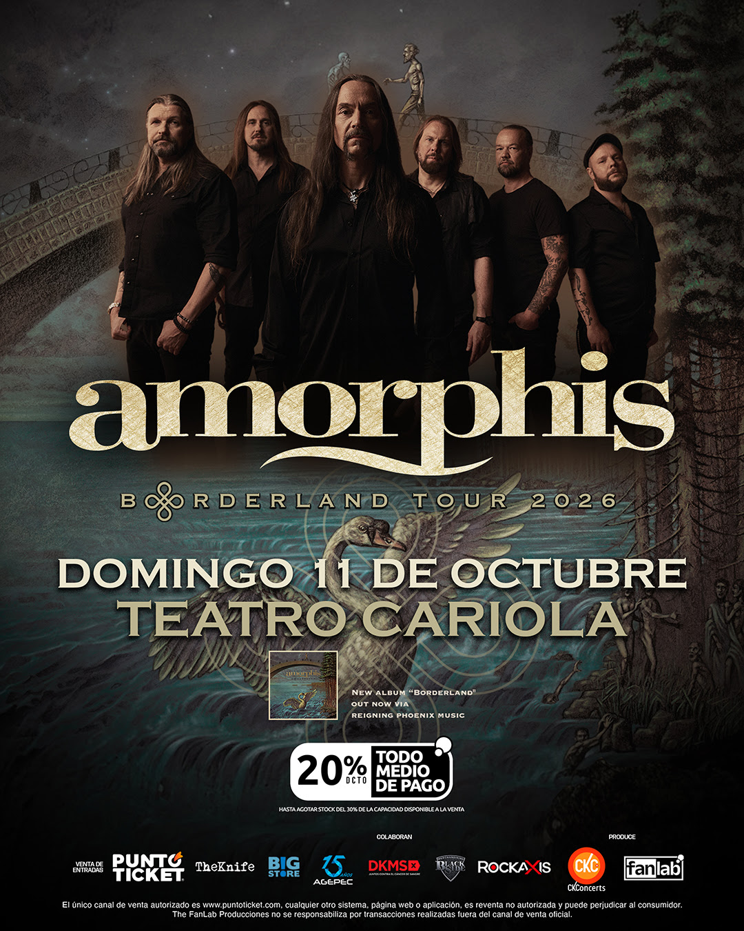 Metal finlandés de alto calibre: Amorphis confirma arrolladora fecha en Chile