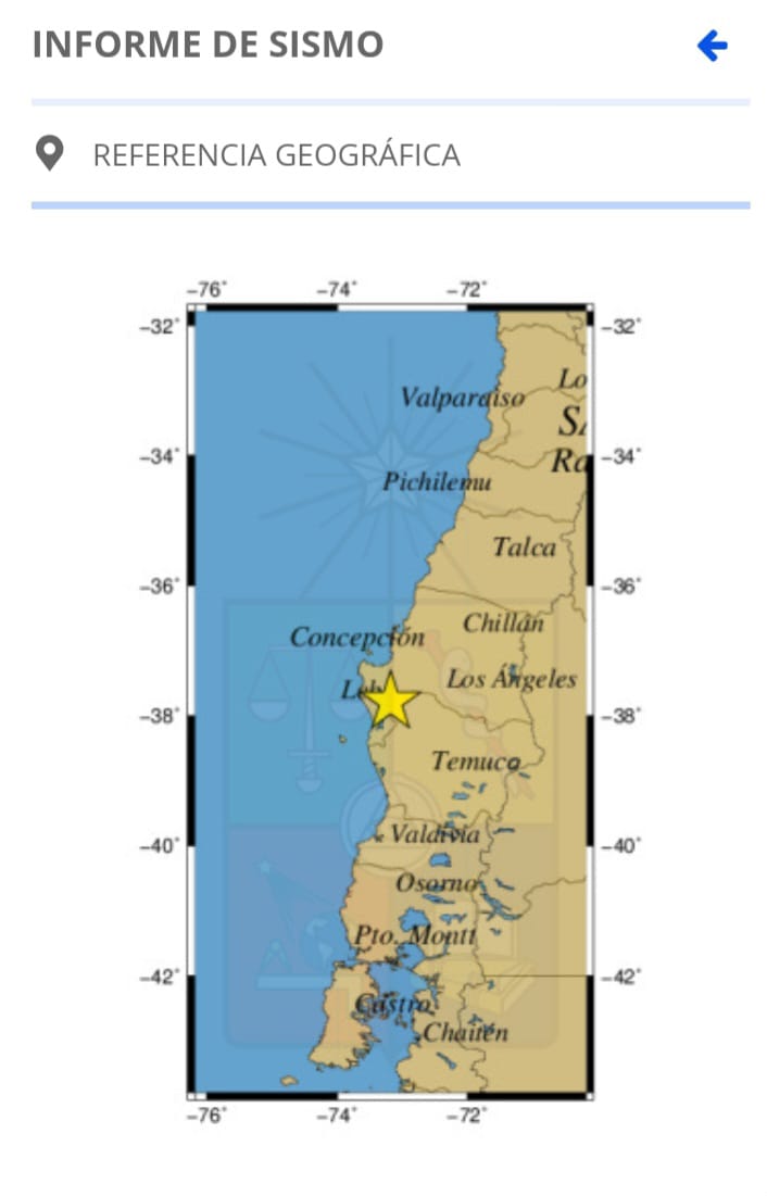 Fuerte temblor con epicentro en La Araucanía sacude el centro-sur del país